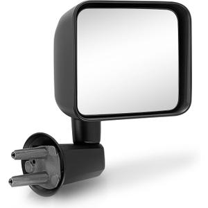 PZ Passenger Side Door Mirror Compatible with Jeep Wrangler JK 2007-2017