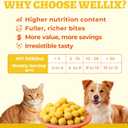 Wellix Freeze Dried Quail Eggs for Cats&Dog Treats - High-Protein Quail Egg Yolk Freeze Dried Cat Treats for Skin&Coat Health - Delicious Training Snacks for Pets 4.2oz (EXP 01/04/27)