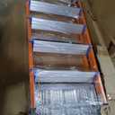 LEADALLWAY Insulation Fiberglass 5 Step Ladder for Electricians 49" high Aluminum Step Stool 330lbs Capacity