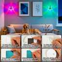 Motion Sensor Light, Wall Sconce Projector Lamp Dimmable Ambient Lighting | RGB Motion Sensor Light for Bathroom Bedroom Living Room Closet Corridor Stairs hallways Decor