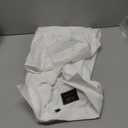 Alimens & Gentle Men's Dress Shirts Long Sleeve Wrinkle-Free Stretch Shirts Solid Formal Button Down Shirt with Pocket (White) 3XL