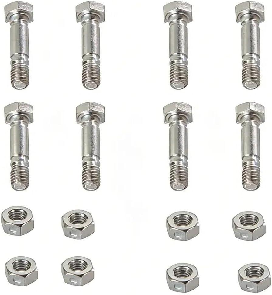 52100100 Shear Pins and Nuts Fits for Ariens Ariens 521001 00659100 John Deere AM136890 Rotary 5575 Snow Blower (8pk)