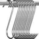 24 Pcs Stainless Steel Meat Hooks, 5 Inch S Shaped Smoking Meat Processing Hooks for Hanging Chicken, Pork, Beef, Sausage, Mutton, Hunting Smoking Ribs, Drying BBQ (3MM Diameter)