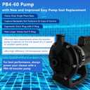 PB4-60 Booster Pump 3/4 HP with 60 Hz, Replacement Pump Compatible with Polaris Side Pool Cleaners Vac-Sweep 280, 380, 480, 3900, 180 Series, 115/230V with Hose & Fittings Included
