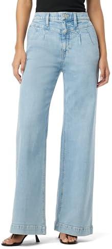 HUDSON Women's Jodie Petite High Rise Loose Fit Wide Leg Jean, Size 30