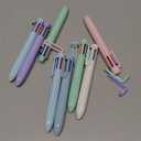 18 Pack Ballpoint Pens, 0.5mm 6-in-1 Colored Ballpoint Pen, Retractable Fine Point Pens, Colorful Ballpoint Pen Gel Ink Pens, Ballpoint Pens Smooth Writing Pens, for School Office Supplies