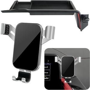 Car Phone Holder Center Console Organizer Tray for Chevrolet Chevy Corvette 2020 2021 2022 2023 2024 2025 2026 C8 Auto Interior Accessories Cell Phones Mount Dashboard Mobile CellPhone Screen Stand