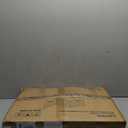 Freestanding Pet Gate Foldable Dog Gate (55 inches Wide) Walnut Bamboo Dog Gates for Stairs Doorways House (2 Support Feet Included)