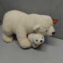 Wild Republic Mom & Baby Polar Bear Plush, Stuffed Animal, Plush Toy, Gifts for Kids, 14"