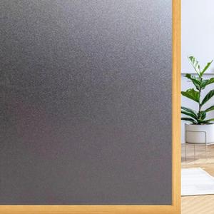 Privacy Window Film 75 x 300 cm(30 x 118inch) Sun Blocker Heat Reducing Easy Removal Out Window Cover Window Film Sun Blocker Window Tint for Office, Black matte