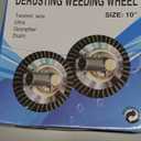 10 inch Steel Wire Wheel Brush Grass Trimmer Head Weed Cleaning Garden Cutter