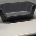 Open-Top Large High Sides Cat Litter Box with Low Entrance, Suitable for Small and Elderly Cats, Anti-Splash, 19.8 x15.6x7.3 for Indoor Use (GreyMoon Gray)