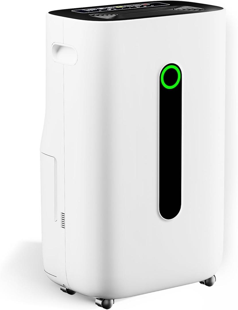 5,000 Sq.Ft 80 Pint Dehumidifier for Basements an.7Gallon Water Tank,Intelligent Humidity Control,Dual Protection and 4 Modes,for Large room