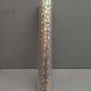 Windimiley 3D Diamond Stained Window Privacy Film, Rainbow Static Cling Decorative Glass Covering, No Glue Removable Vinyl, UV Blocking Heat Control for Bathroom Bedroom Door, 17.5 x 78.7 inch