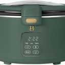 Slow Cooker 4-Quart Programmable Digital Slow Cooker with Touch-Activated Display, Dishwasher-Safe Crock Pot, Digital Timer, Compact Size
