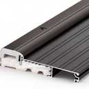 Blulu 48" Aluminum Exterior Door Threshold 5 5/8" Swing Threshold Black Heavy Duty Aluminum Door Sill Pan for Weatherproof & Easy Install for Residential/Commercial Use (1 Pcs), 5 5/8" Wide X 48"