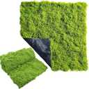 Fake Moss for Crafts 39.37" x 39.37" Faux Moss for Plants Indoor Artificial Moss for Decorating Green Faux Grass for Planters Crafts DIY Table Centerpieces Fairy Garden Floral Wedding 100 x 100cm