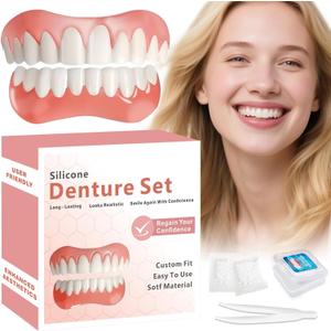 Silicone Denture Set Moldable False Teeth