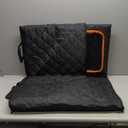 Truck Back Seat Extender for Dogs Hard Bottom Holds 500lbs,Dog Car Seat Cover for Back Seat, Waterproof and Can be stored Dog Hammock for Car SUV (Black)