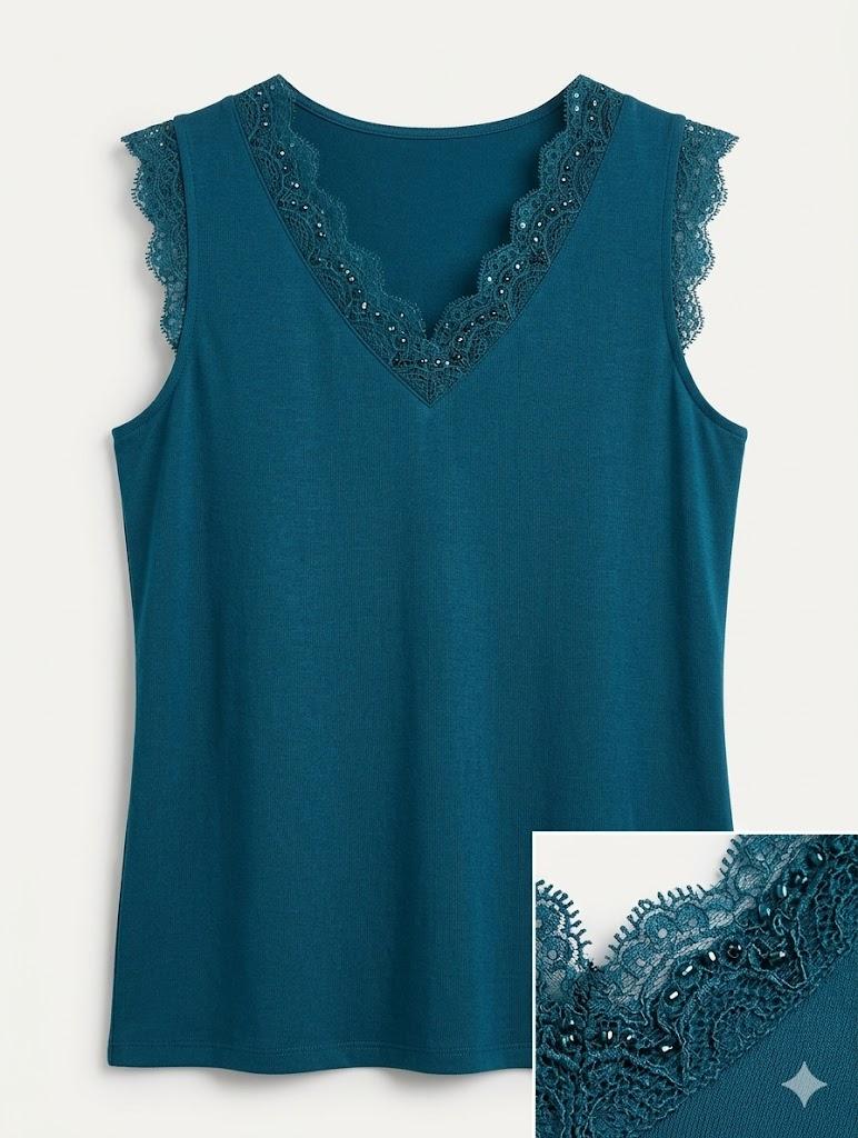 Women's Blouse T-shirt Blue L