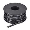 MECCANIXITY 22AWG Silicone Ribbon Cable 3Pin 22 Gauge Flat Cable Flexible Silicone Wire 7.5m/24.6ft Black Stranded Tinned Copper Wire for Model Plane, Model Car, Electric Appliance