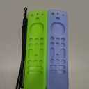 OneBom (2Pcs) Silicone Remote Cover Glow in The Dark for Firetv 4K Max (2nd)/Insignia/Pioneer/Omni (QLED) Series with Lanyard, Lightweight Anti-Slip Shockproof(Glow Green&Glow Blue)