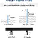 JOY DECOR 20 Pack 3 Inch Matte Black Square Cabinet Handles Stainless Steel Cabinet Hardware Pulls for Kitchen and Drawers with 5 Inch Overall Length