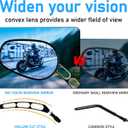 MRGDLKY Black ​Motorcycle Mirrors 8MM - Heavy Duty Rear Vew Mirror Side Hollow Rod Arrow Compatible with Touring Sportster Softail Road Glide Electra Street Glide Road King Dyna Ultra Vrod 1982-2025, HD 8MM Bolts