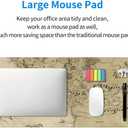 Middle Earth Map Extended Large XXL Gaming Mouse Pad Mat ( 31.5 x 11.8 in ), Mousepad Keyboard with Non-Slip Rubber Base Waterproof Stitched Edges for Work Game Office Home