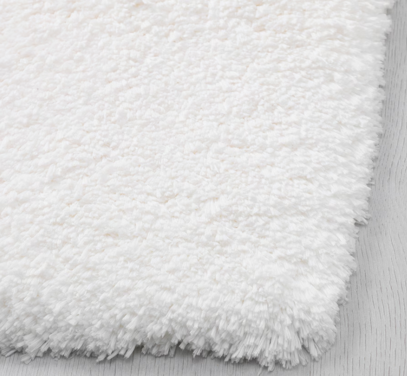 White Bathroom Mat 18/25"