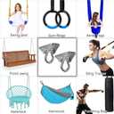 SELEWARE Heavy Duty Swing Hangers Stainless Steel Swing Hooks Ceiling Mount Swing Hardware for Porch Swing Set Hammock Chair Heavy Bag Yoga Silk 2 Pack