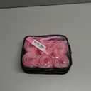 4 Sizes Self-Grip Hair Rollers Set for Long, Short Hair and Bangs - 50 Pcs with Clips (25mm, 36mm, 48mm, 60mm), Pink