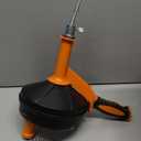 Drain Auger, Clog Remover with Drill Adapter, 25 Feet Flexible Plumbing Snake Use Manually or Powered for Kitchen, Bathroom and Shower Sink, Comes with Gloves (orange)