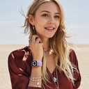 Wepro Stretchy Solo Loop, Compatible with Apple Watch Band 38mm 40mm 41mm 42mm 44mm 45mm 46mm 49mm for Women Men, Soft Nylon Elastic Breathable Strap for iWatch Series SE 10 9 8 7 6 5 4 3 2 1 Ultra (Lavender Purple)