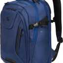 SwissGear Travel Tech Elite Laptop Backpack  Fits Laptops up to 16  ScanSmart TSA-Friendly Backpack with USB Port, Shoe Compartment & Organizer Pockets  Navy Ballistic