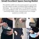 Small Wallet Women Soft Leather RFID Blocking Card Holder with Zipper Pocket Bifold wallet,Black
