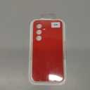 Slim case for Samsung Galaxy S24 5g, Liquid Silicone Cover for Galaxy S24 2024 SM-S921U / S921W Shockproof Protective Soft Rubber, Red