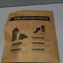 Hylaea Unisex Non Slip Socks with Grip for Yoga, Hospital, Pilates, Barre | Ankle, Cushioned (3 Pairs Black) L/XL