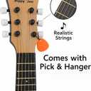 23" Acoustic Guitar, Kids 6 String Toy Guitar - Realistic Steel Strings - Beginner Practice First Musical Instrument for Children, Toddlers (Natural)