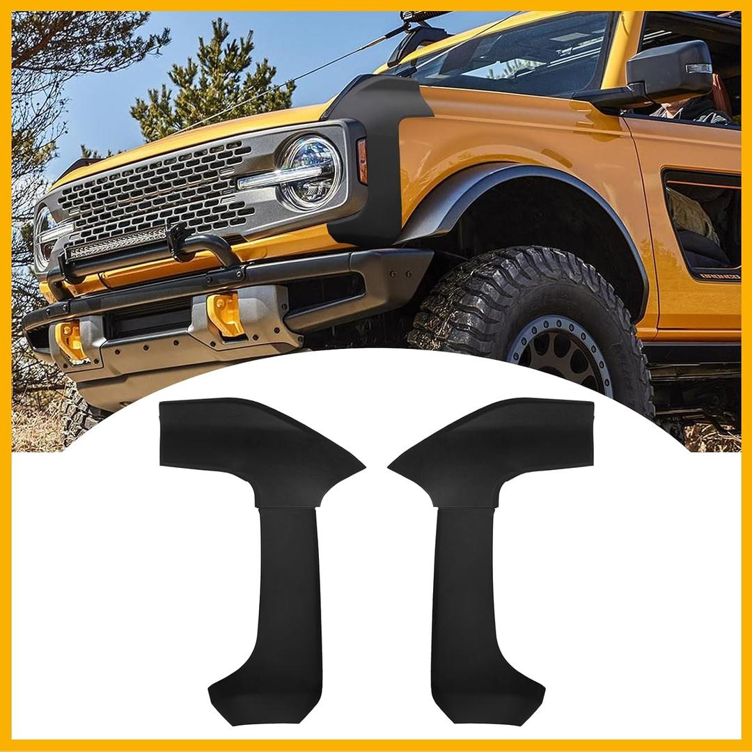 Front Corner Edge Protector Ford Bronco Accessory, 2-PCS Anti Scratch Front Corner Guards Protector, Front Corner Guards Trim Cover Compatible for Ford Bronco 2021 2022 2023 2/4 Doors