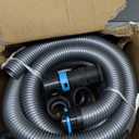Upgraded 1 1/4 Inch x 17 Ft. Dust Collection Hose for Home and Workshop Vacuums with 5 Fittings/Adapters for Multiple Brands of Power Tools and Sanders