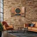 Electronic Dart Board Cabinet Set, 12 Soft Tip Darts, Electric Dart Boards for Adults, Digital Dart Board with Integrated Scoreboard for Family Game Rooms, 14.9 Inches X 18.9"
