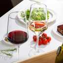 Wine Glasses Set of 4, 13.5oz Red White Wine Glasses,Lead-free Long Stem Wine Glasses for Home, Party, Wedding, Ideal Wine Accessories Gift,Clear