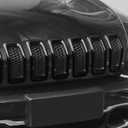 Front Grill Inserts Grille Cover Trim for 2014-2018 Jeep Cherokee (black)