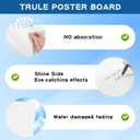 30Pcs VinTS 22x28 White Poster Board, 2 Side Glossy & Matte Thickness Poster Board Bulk for Vision, Science Fair, School Arts (Pack of 30), 36" x 48"