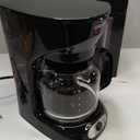 Mueller 12-Cup Drip Coffee Maker - Borosilicate Carafe, Auto-Off, Reusable Filter, Anti-Drip, Keep-Warm Function, Clear Water Level Window Coffee Machine, Kitchen Essentials & Accessories