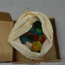 MALEKO 300 Pieces Transparent Clear Bricks Parts Pack, Classic Creative Bulk Blocks Set Blocks in Random Color - Mixed Shape