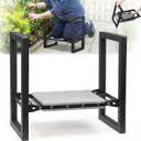 Garden Kneeler and Seat - Heavy Duty Folding Garden Stool with Handles, Stable Kneeling Device Bench Chair Gardening Tools Gifts for Women Men Seniors Gardeners Outdoor Weeding Planting