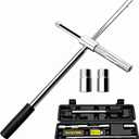 25'' Universal Lug Wrench (17mm, 19mm, 21mm & 23mm) Wheel Brace for Car Wheel Nut Wrench Labor Saving Removel Tyre Wrench (25 New)