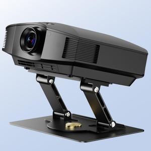 UYI Projector Stand - 30 Lbs Load Capacity Projector Mount, 360 Rotatable & Foldable Projector Stand Table, 180 Adjustable, Carbon Steel Construction, Compatible with Most Projectors (Gray-30Lbs)